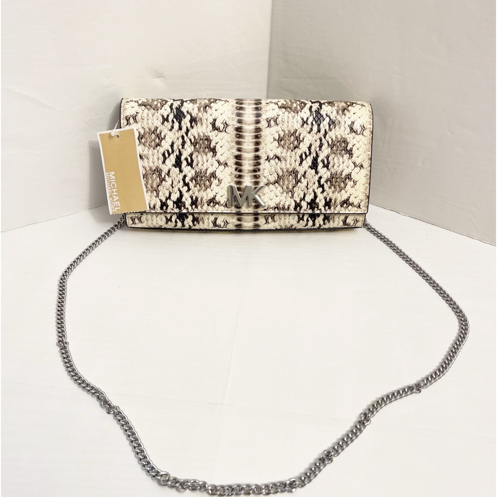 Michael Kors Natural Ivory/Cream Multi Embossed Snakeskin Leather